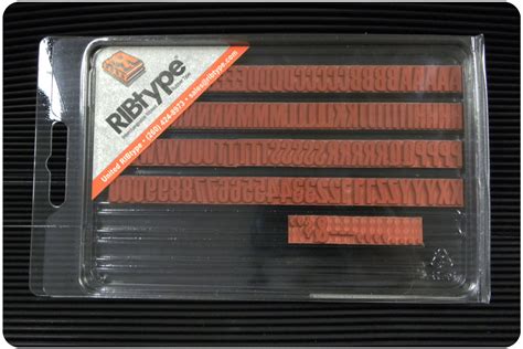 Tg75 Ribtype Rubber Stamp Set 38 Inch Bold Letters And Numbers