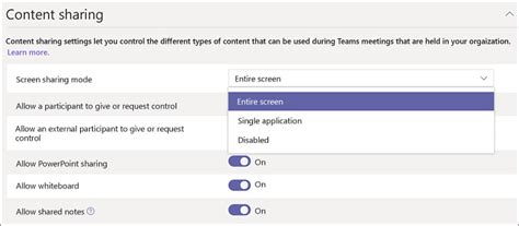 Configure Desktop Sharing In Microsoft Teams Microsoft Teams