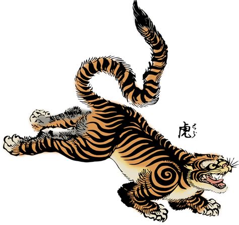 Clipart Tiger By Hansendo On Deviantart Japanese Tattoo Designs