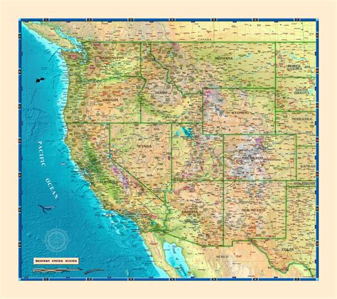 West Of Usa Map Draw A Topographic Map