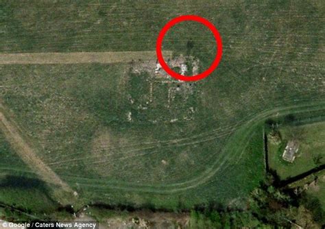 Image Of Ghostly Man Spotted On Google Earth At Remains Of Village