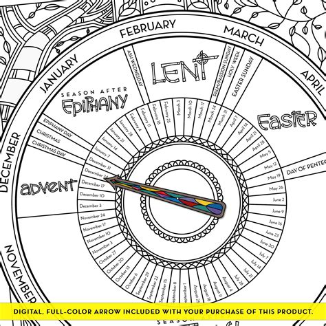 Liturgical Calendar Coloring Page And Poster 20232024 — Illustrated