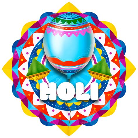 Happy Holi Png Transparent Happy Holi Transparent Label With Beautiful