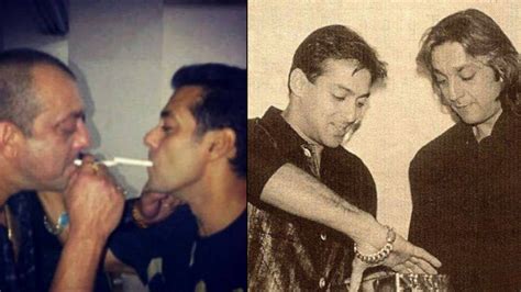 Salman Khan And Sanjay Dutts Unseen Pictures Prove That They Are Real Bhais Of Btown Youtube