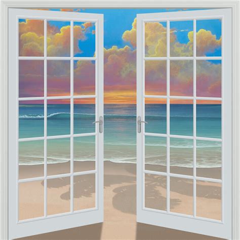 Sunset Through Window Affordable Wall Mural Photowall
