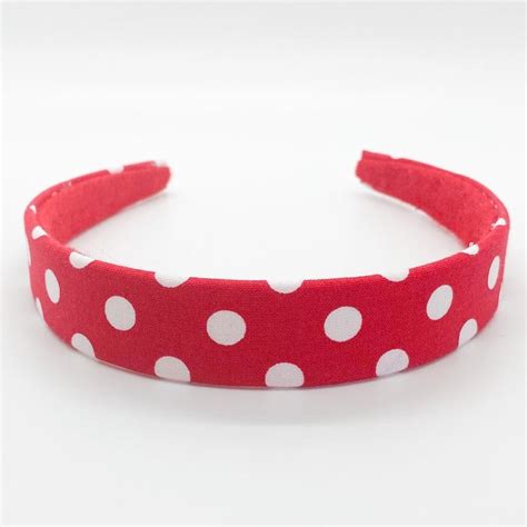Red Polka Dot Headband Etsy Mouse Ears Headband Ear Headbands Polka Dot Headband Red Polka