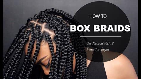 How To Box Braids Protective Style Youtube