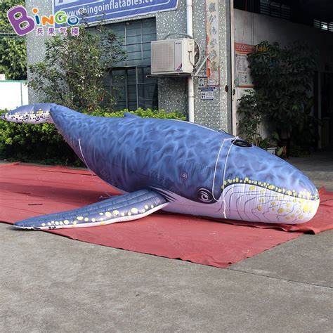 Buy Free Shipping 5m Giant Inflatable Whale Model On The Ground For Promotion