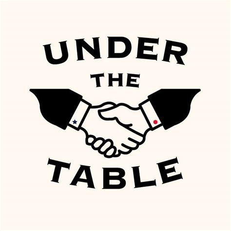 under the table