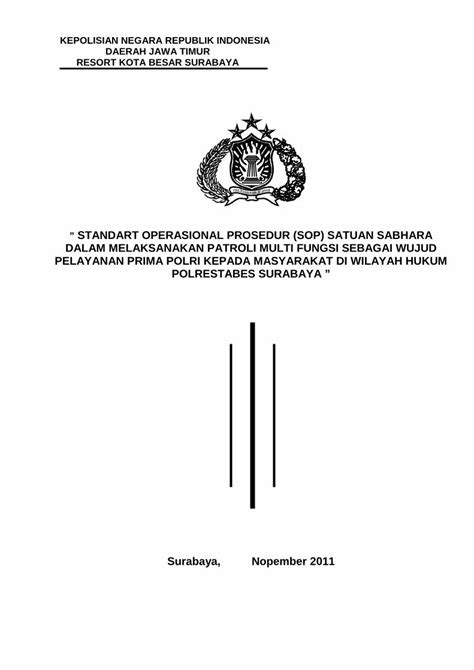 Pdf Sop Patroli Satuan Sabhara Dokumen Tips