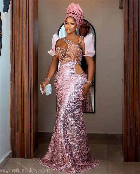 We Are Loving These 9 Jaw Dropping Pink Lace Asoebi Styles A Million