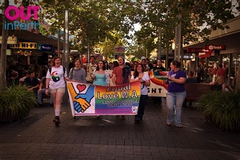 Marriage Equality Supporters March On Idahobit Outinperth Lgbtqia News And Culture