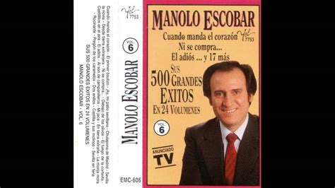 Manolo Escobar Sus 500 Grandes Exitos Vol 6 Cassette 1992 07 Ni Se