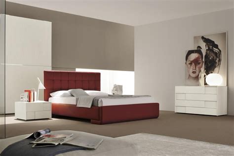 The pieces are a bed frame with a headboard, a nightstand, and a. Made in Italy Leather Contemporary Master Bedroom Designs ...