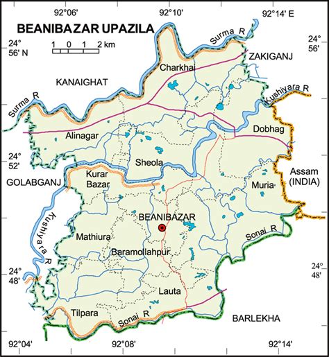 Maps Of Bangladesh Political Map Of Beanibazar Upazila Sexiz Pix