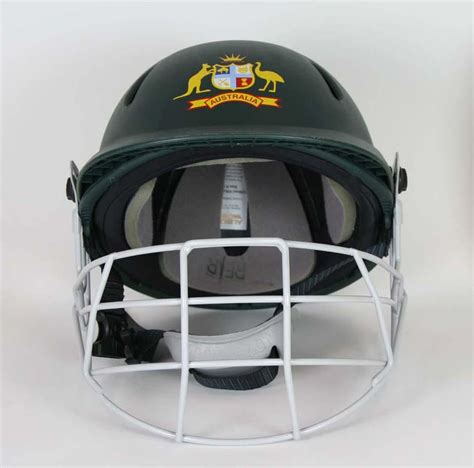 Australian Cricket Helmet With Face Guard Made By Albion Candd