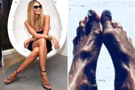 elle macpherson 54 attacked by cruel trolls who mock her ugly and weird feet as she posts