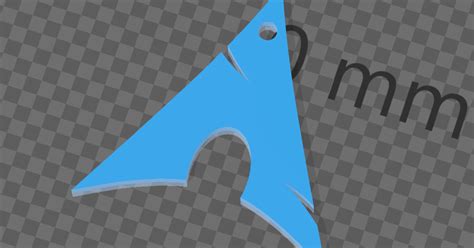 Arch Linux Logo Keychain By 3d Robot Maker Download Free Stl Model