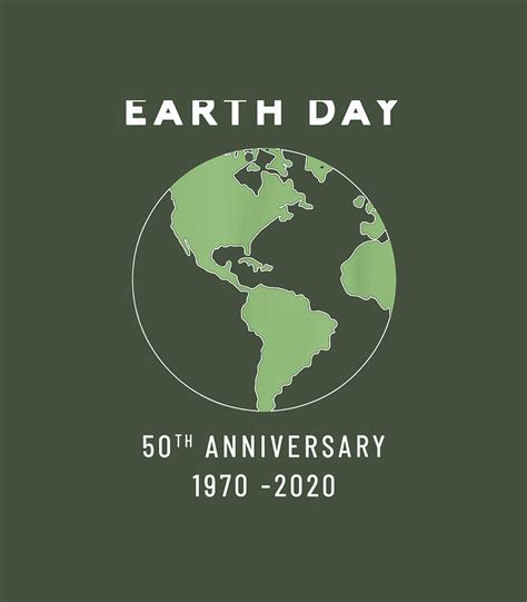 Earth Day 50th Anniversary 1970 2020 Ecology Environmental Earth Day