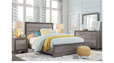 Marlow Gray 5 Pc Queen Panel Bedroom Transitional