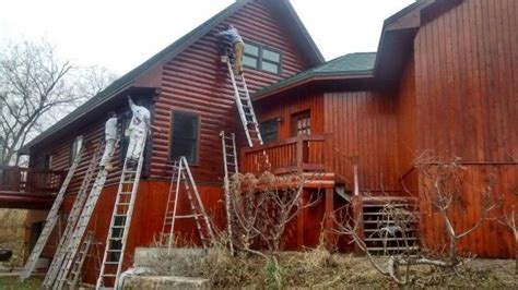 Maybe you would like to learn more about one of these? Log Cabin Staining with Sikkens | Job Site Photos ...