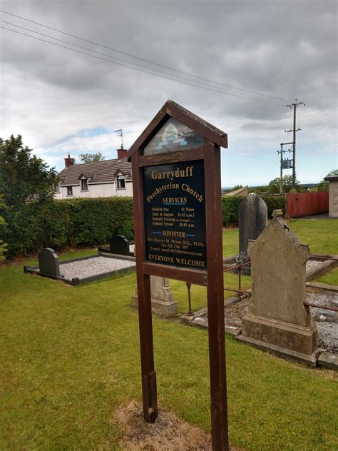 Garryduff Presbyterian Churchyard Dans Ballymoney County Antrim
