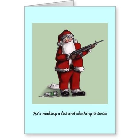 Santas Revenge Greeting Card Greeting Cards Cards Greetings