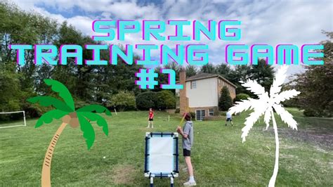 Wiffleball Spring Training Game 1 Youtube