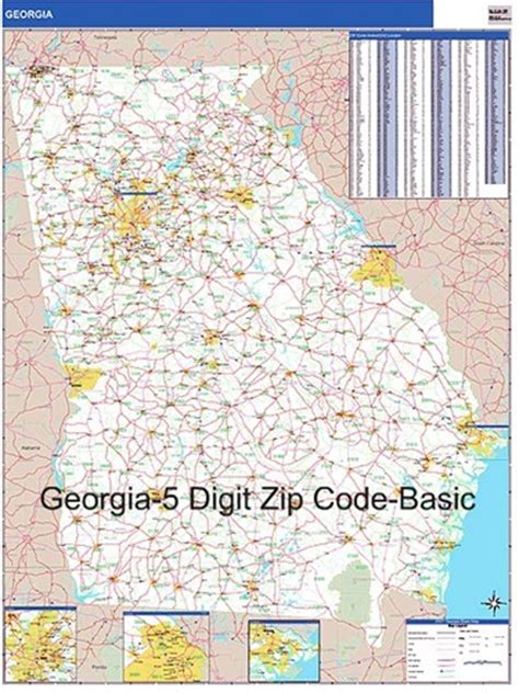 Georgia Zip Code Map From