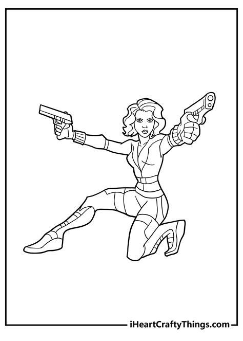 Coloring Pages Black Widow