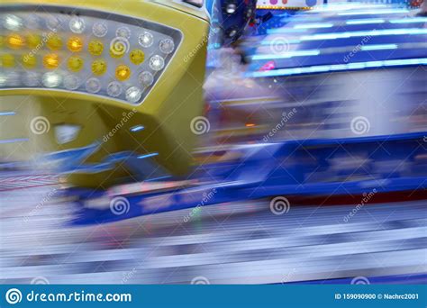 Colorful Amusement Park Lights Close Up Retro Royalty Free Stock Image