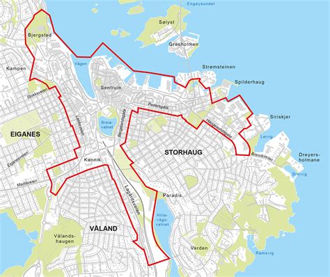 Stavanger Kart Illustrator Vector Eps Maps Eps Illustrator Map Images