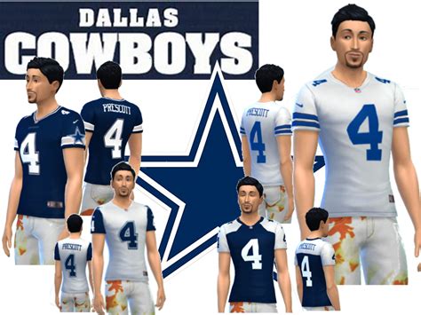 The Sims Resource Dallas Cowboys Jerseys