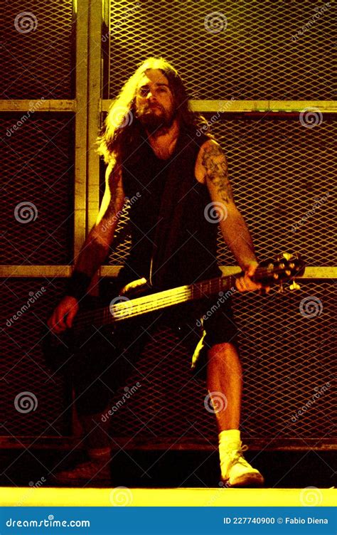 The Bassist Of Pantera Rex Brown During The Concert Editorial Image