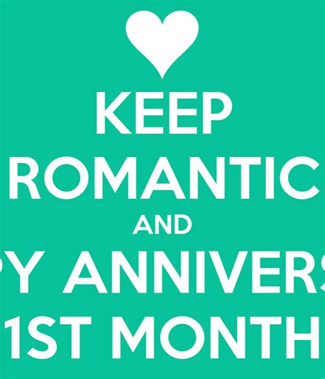 Keep Romantic And Happy Anniversary 1st Month Keep Calm And Carry On Image Generator