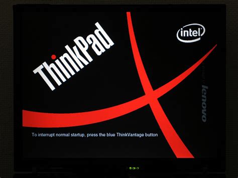 Boot Logo Red Crescent Background Of Thinkpads Boot