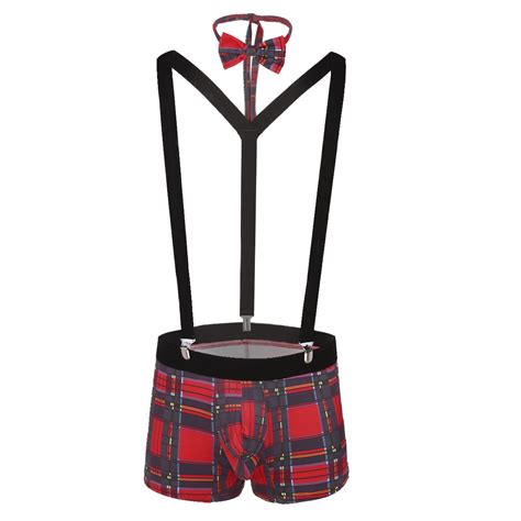 Men One Piece Borat Mankini Jockstrap Bikini Thong Bodysuit Underwear Swimwear EBay