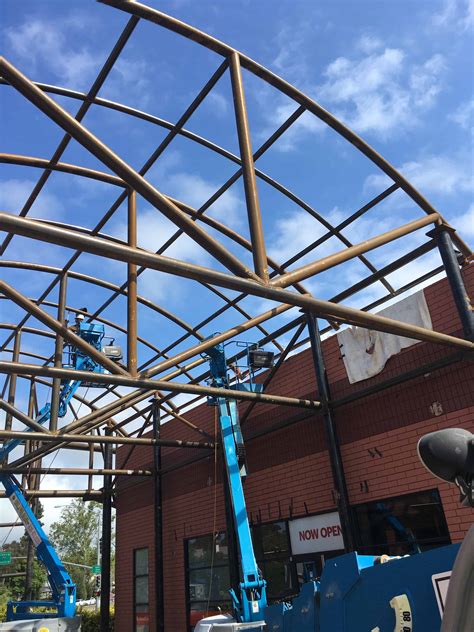 Structural Steel Canopy Fabrication And Installation 2 Metal Supply Inc