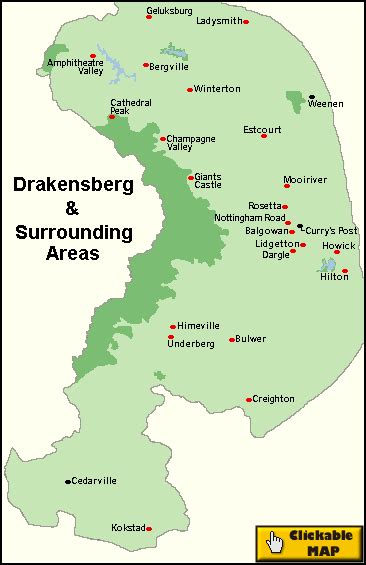 Drakensberg Mountains Maps Maps