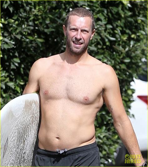 Chris Martin Goes Shirtless While Surfing In Malibu Photo 4161488 Chris Martin Shirtless