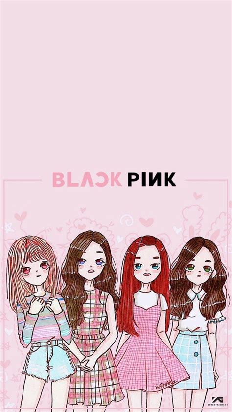 Blackpink Anime Black Pink Girls Wallpaper Download Mobcup