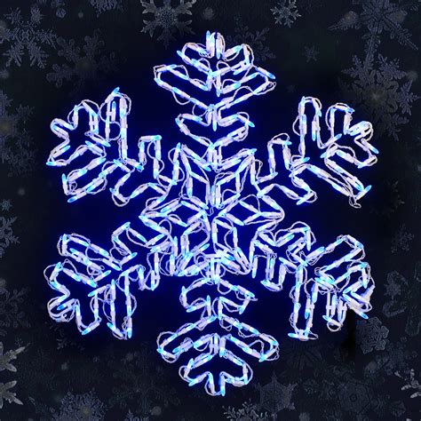 30 Led Dendrite Snowflake Blue Holidynamics Holiday Lighting