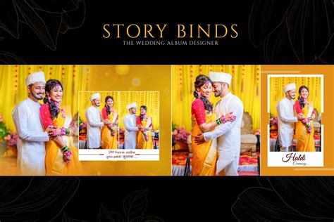 How To Create Wedding Album Page For Haldi Couple Photos