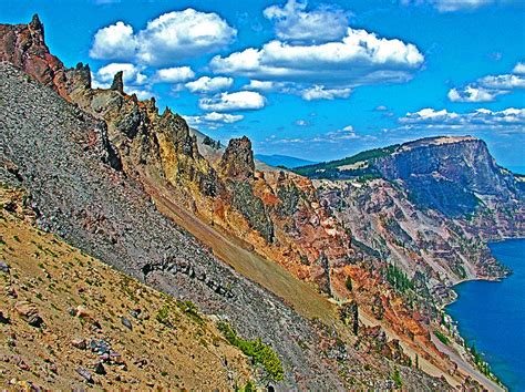 Watchman Overlook In Crater Lake National Park Oregon Photograph By