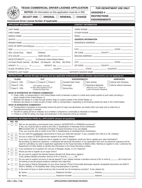 Section 1 Texas Dps Texas Gov Fill Out And Sign Printable Pdf