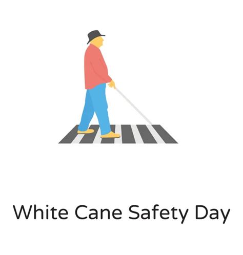 White Cane Safety Day Vector Art Stock Images Depositphotos