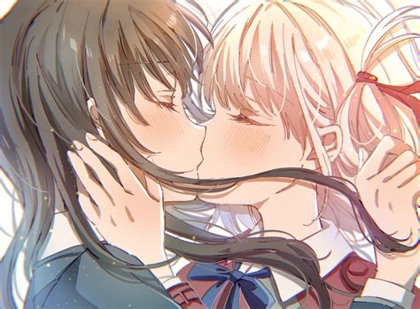 Lycoris Recoil Inoue Takina Nishikigi Chisato Seifuku Tagme Yuri 1006692 Yandere