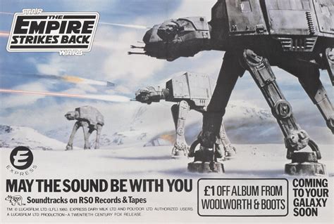 The Empire Strikes Back 1980 Soundtrack Tie In Poster British