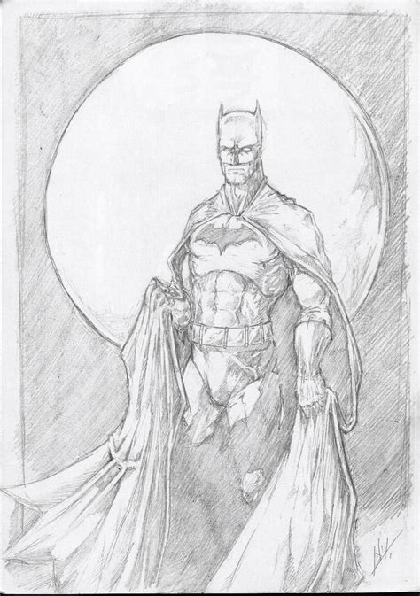 Batman Sketch Jim Lee Style By Troubadour93 On Deviantart