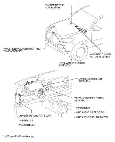 Toyota Tacoma 2015 2018 Service Manual Parts Location Wiper And